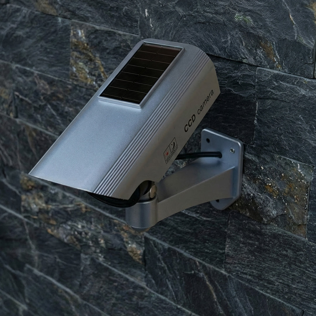 Imitace kamery SOL1200 Solární blikající dioda solární panel nebo 2 baterie AAA