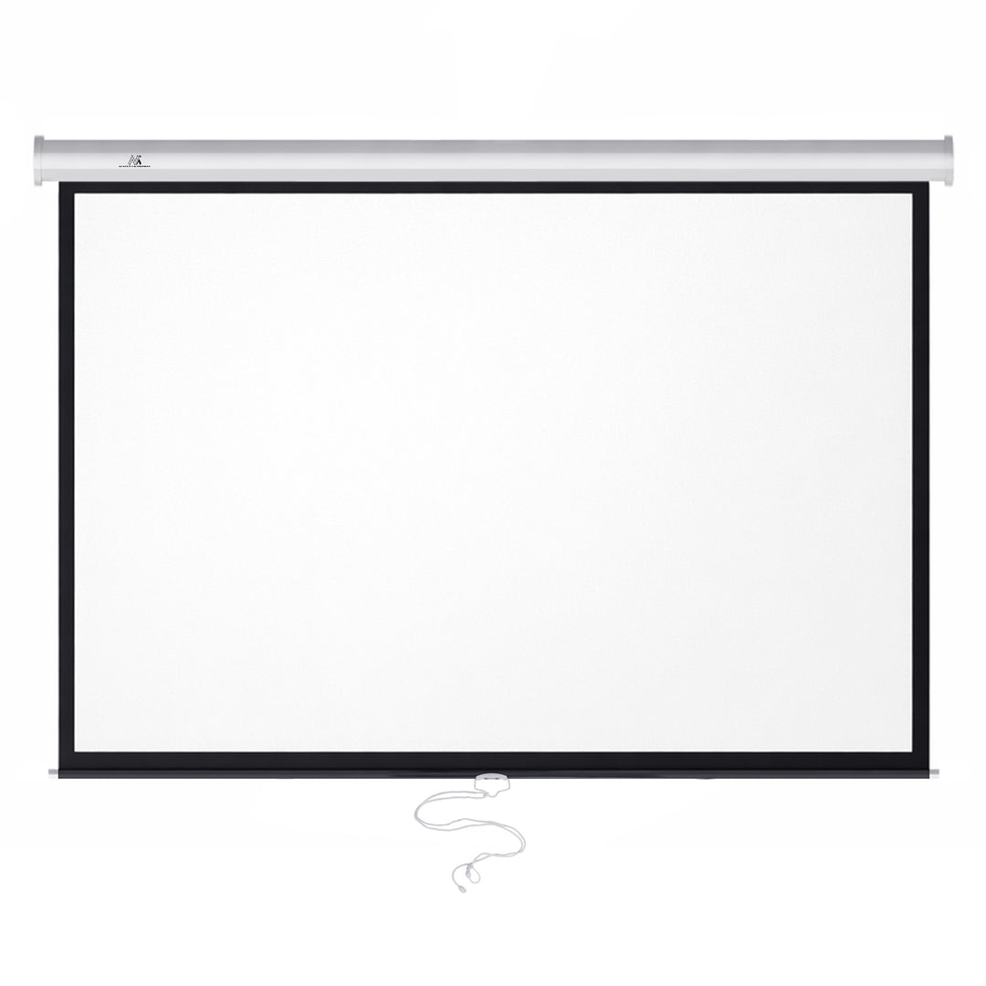 Promítací plátno 100'' 4:3 200x150  matná bílá na zeď nebo strop Maclean MC-594
