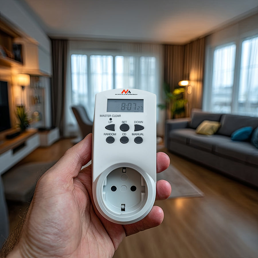 Týdenní denní elektrický časovač 220-240V, 16A 160 programů Maclean MCE08 (Německo)