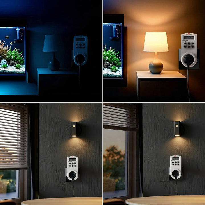 Týdenní denní elektrický časovač 220-240V, 16A 160 programů Maclean MCE08 (Německo)