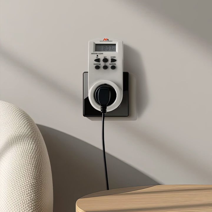 Týdenní denní elektrický časovač 220-240V, 16A 160 programů Maclean MCE08 (Německo)