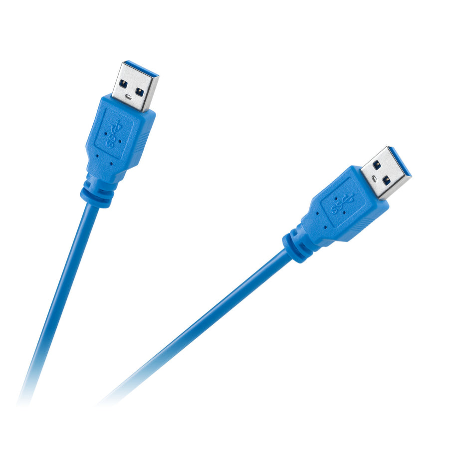 Kabel USB 3.0 AM na AM 1,8 m modrý KPO2900