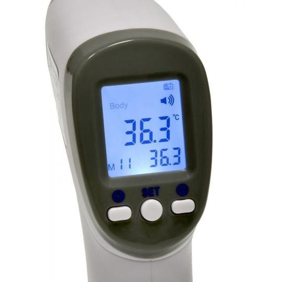 Bezkontaktní teploměr Tech-Med, LCD displej, paměť pro 32 výsledků, TM-F03BB