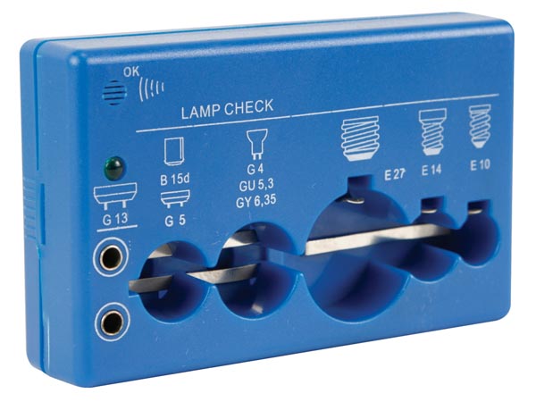 Tester žárovek G13, B15d/G5, G4/GU5.3/GY6.35, E27, E14, E10 VTTEST8 Velleman
