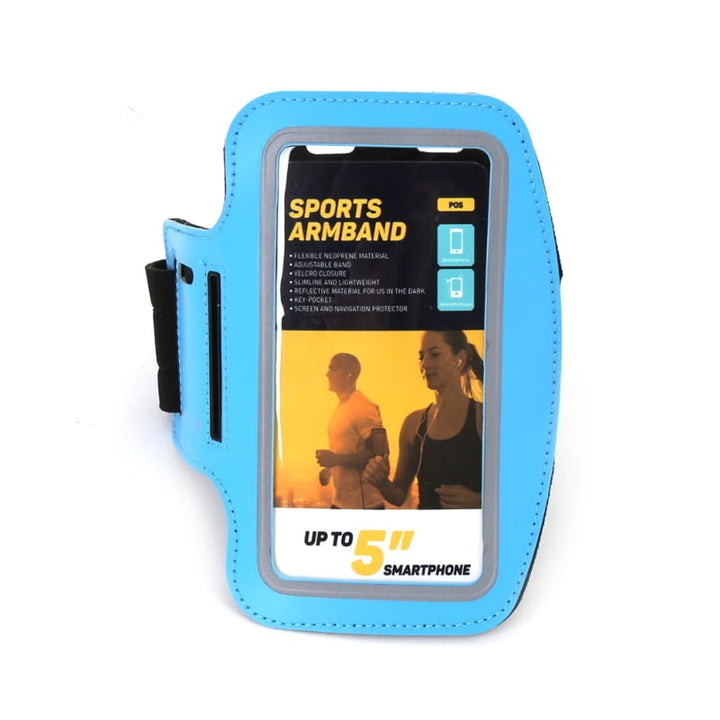 5'' pouzdro na smartphone s popruhem přes rameno modré Platinet 42054