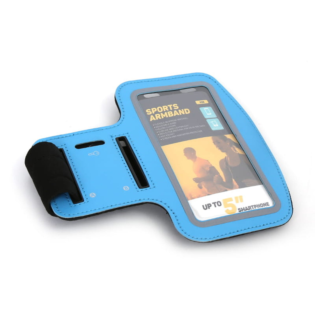 5'' pouzdro na smartphone s popruhem přes rameno modré Platinet 42054