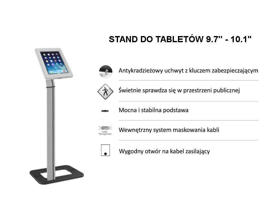 Stojan pro iPad, Galaxy TAB, Goclever proti krádeži Maclean MC-645