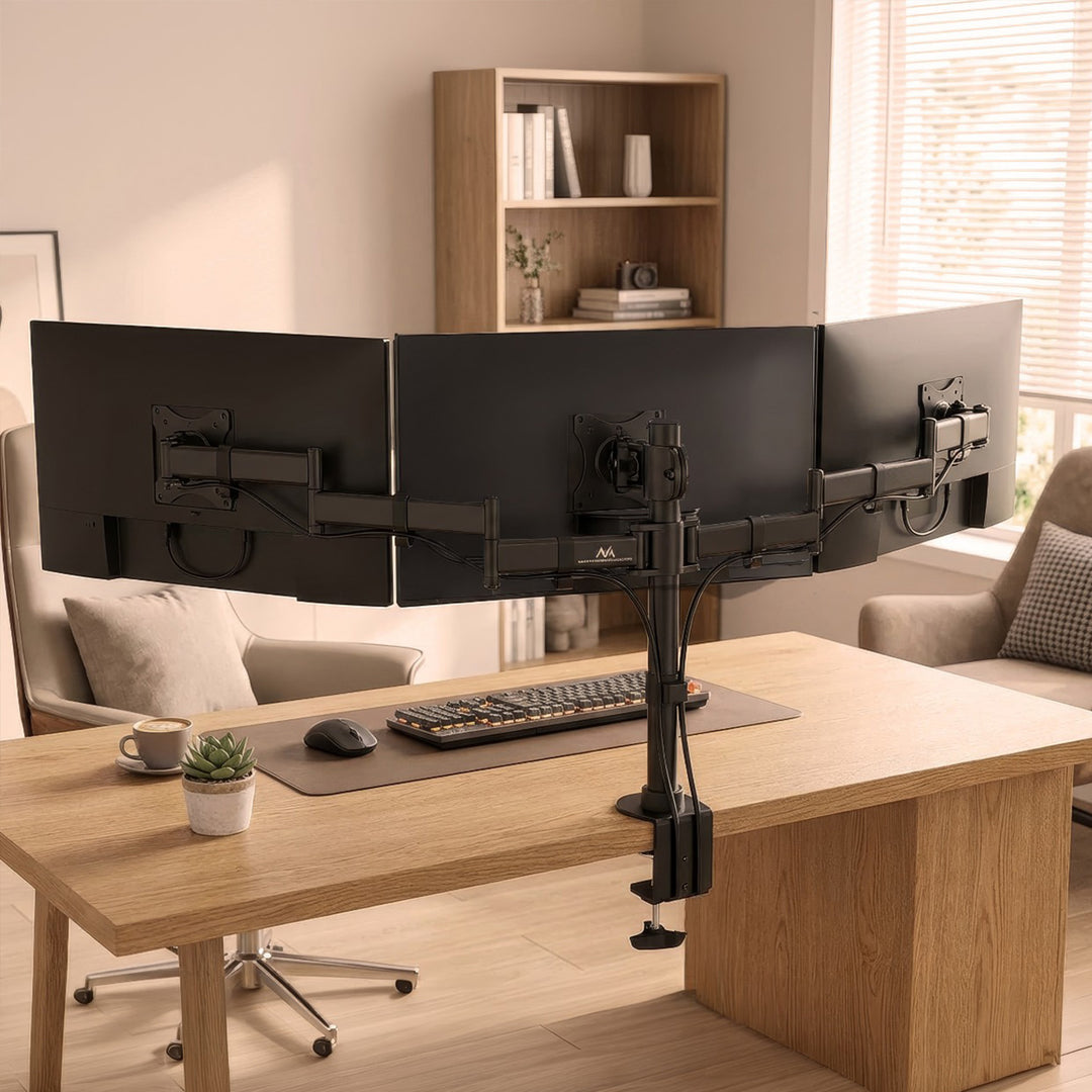 Držák na psací stůl pro 3 monitory až 3x LCD LED 27" MONITOR