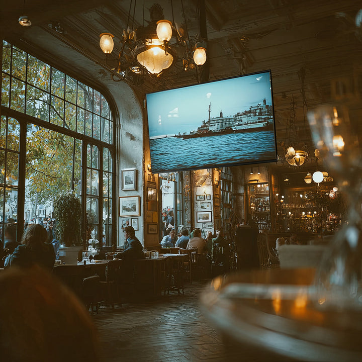 Univerzální držák pro LED LCD OLED QLED TV pro stropní montáž 23-100 "max. 50 kg Max. VESA 600x400