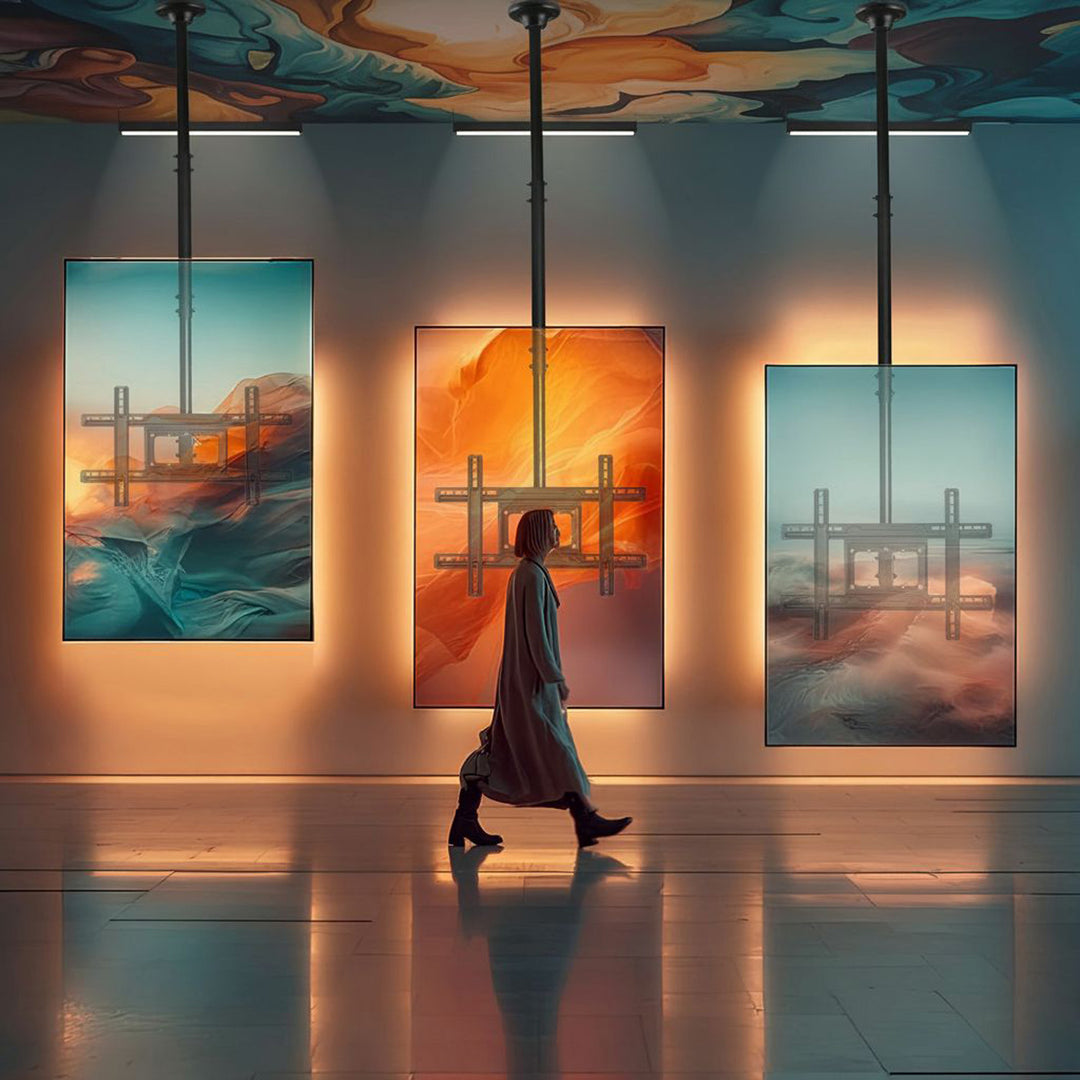 Univerzální držák pro LED LCD OLED QLED TV pro stropní montáž 23-100 "max. 50 kg Max. VESA 600x400