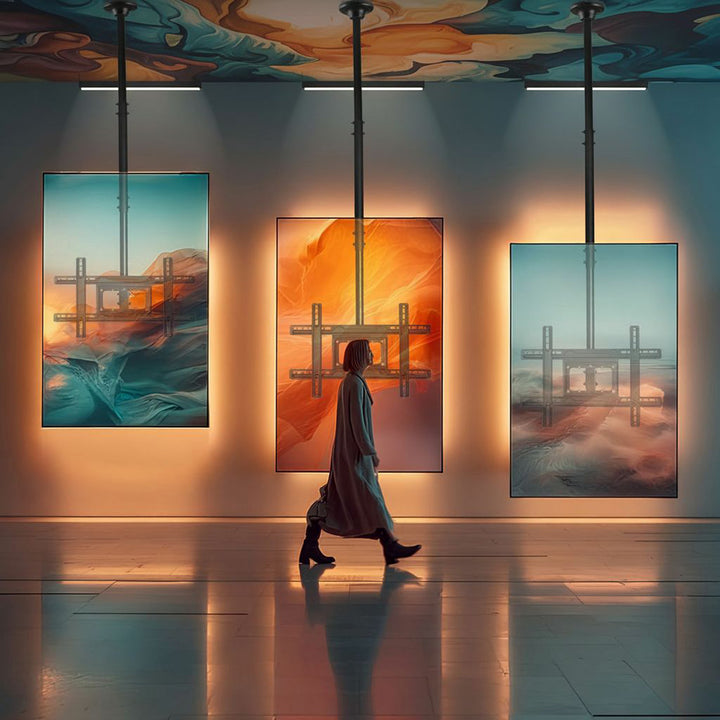 Univerzální držák pro LED LCD OLED QLED TV pro stropní montáž 23-100 "max. 50 kg Max. VESA 600x400