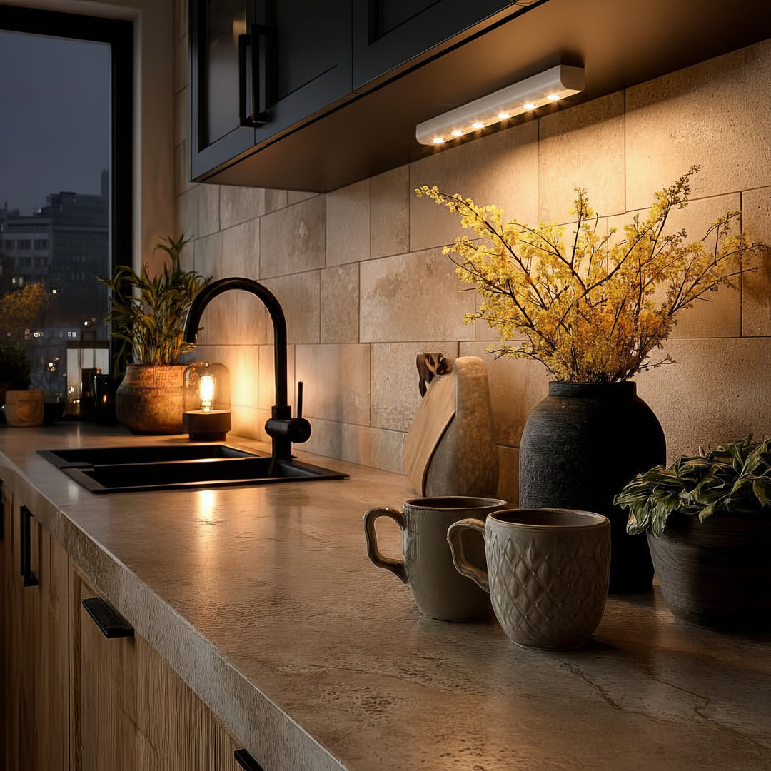 Světelná lišta s pohybovým čidlem 6LED podélná MCE123 Maclean Energy 5xAAA