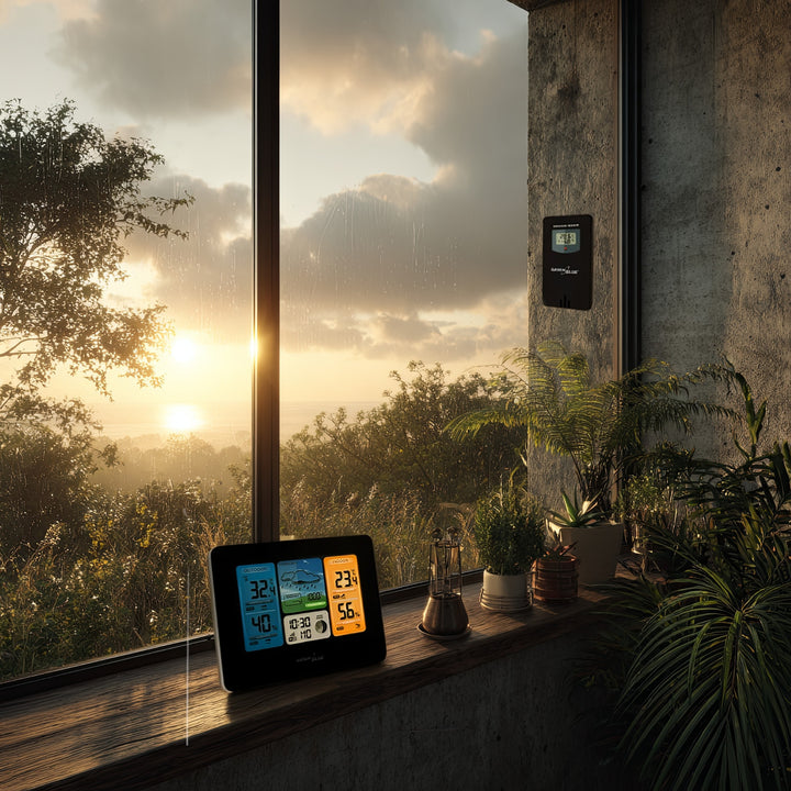 Bezdrátová meteorologická stanice GreenBlue GB522 WiFi fáze měsíce