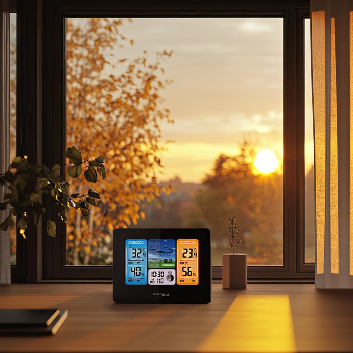 Bezdrátová meteorologická stanice GreenBlue GB522 WiFi fáze měsíce