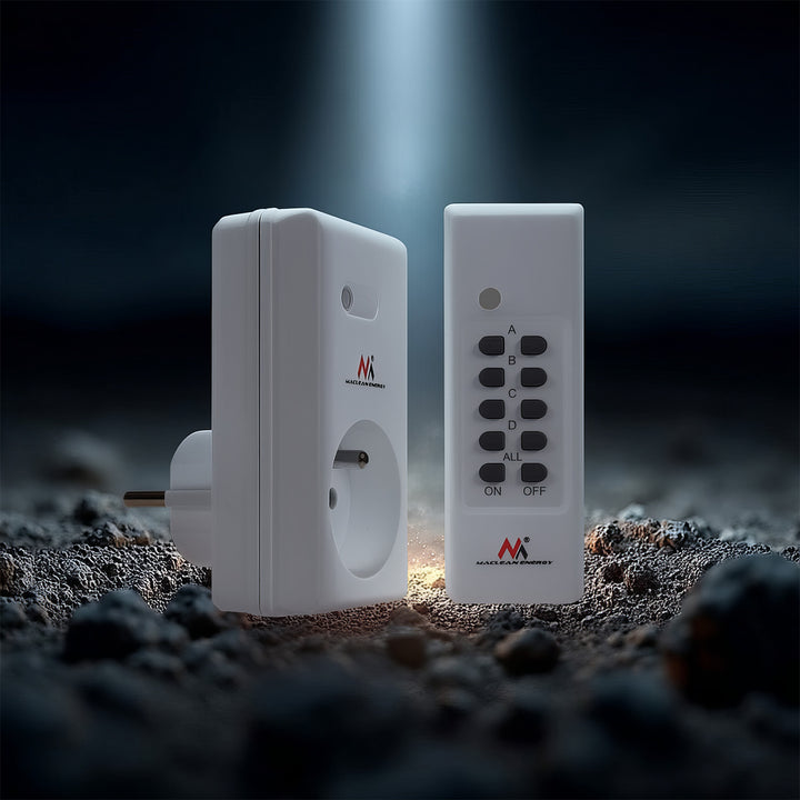 Dálkově ovládané zásuvka Maclean MCE151 ext 1ks - rozsah: cca 30 metrů v otevřeném prostoru