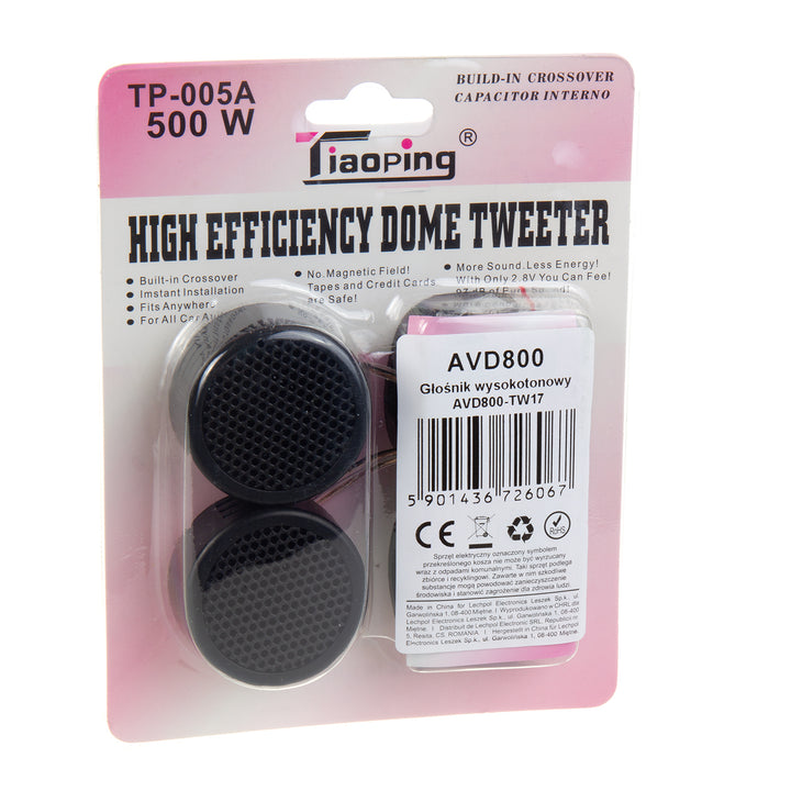 Výškové reproduktory Alda TW17, max. 200 W, 4 Ohm, AVD800