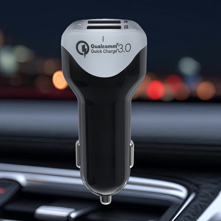 Nabíječka do auta 2xUSB Maclean Energy MCE157 Qualcomm Quick Charge QC 3.0 plus kabel 1,5 m