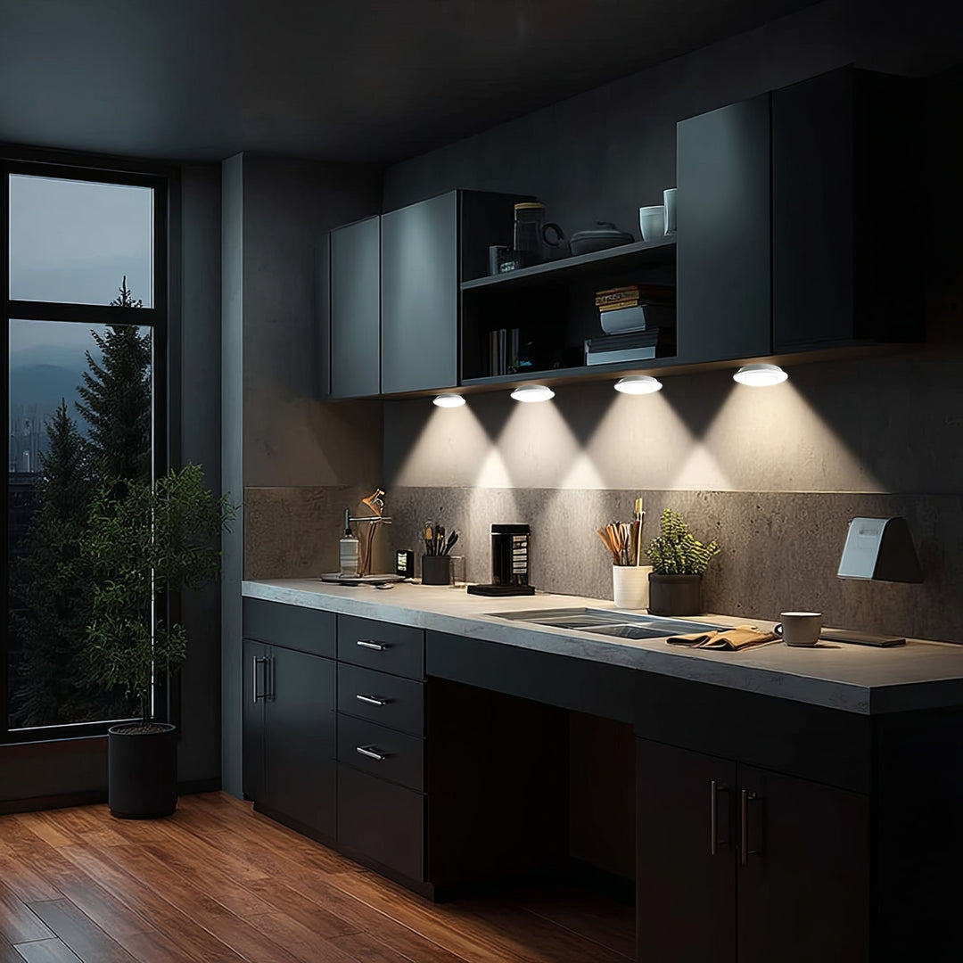 Sada 6 LED světel Maclean Energy s ovládačem na  baterie 3xAAA MCE165 Maclean