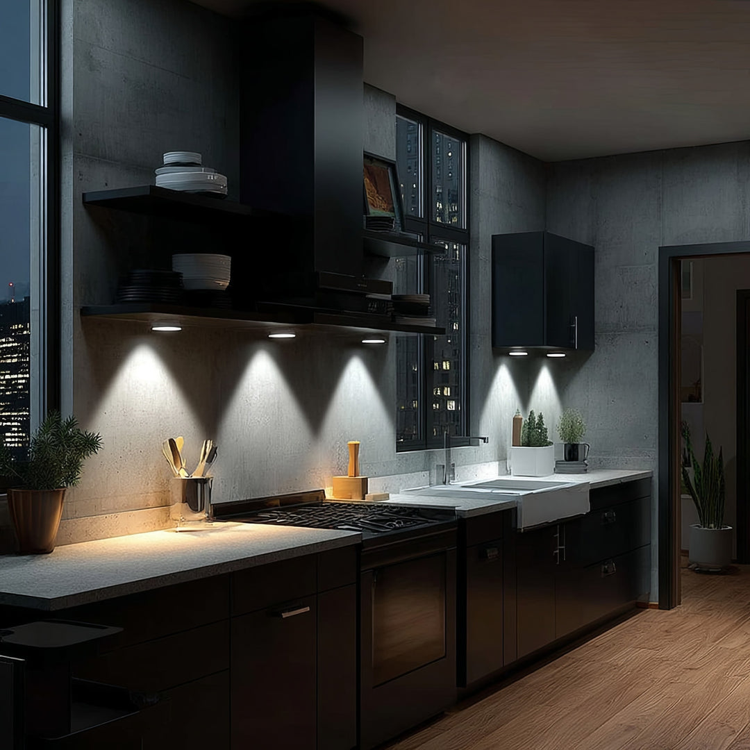 Sada 6 LED světel Maclean Energy s ovládačem na  baterie 3xAAA MCE165 Maclean