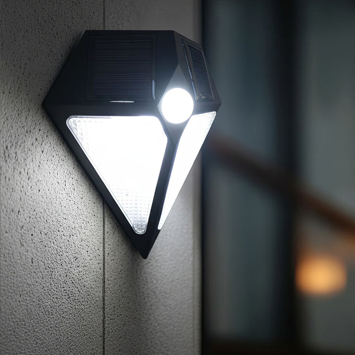 Nástěnná solární lampa 6 LED Maclean s pohybovým čidlem MCE168 2 solar. panely