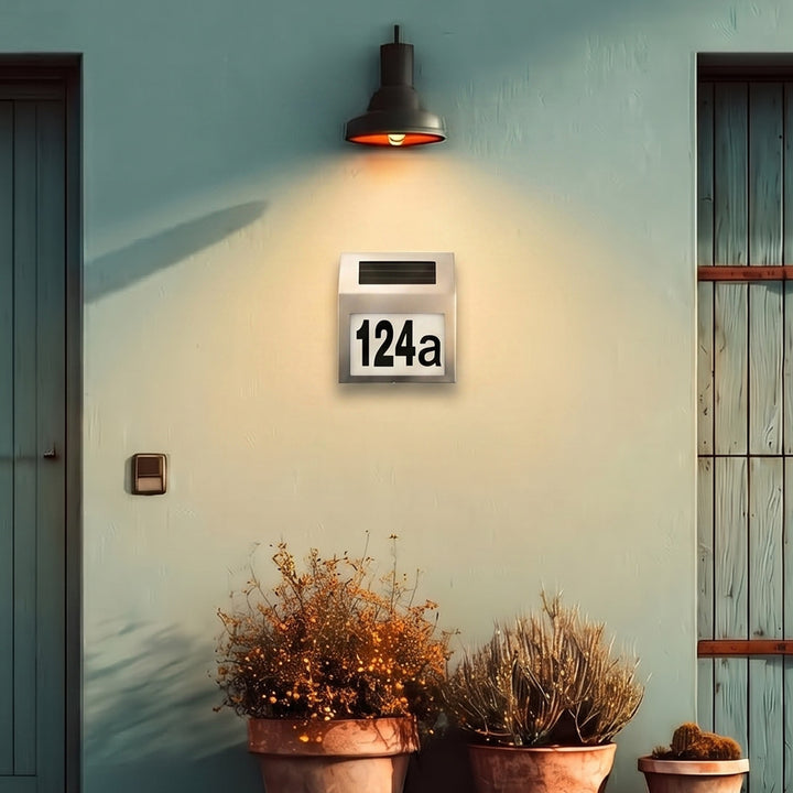Solární lampa s číslem domu LED Maclean Energy MCE172