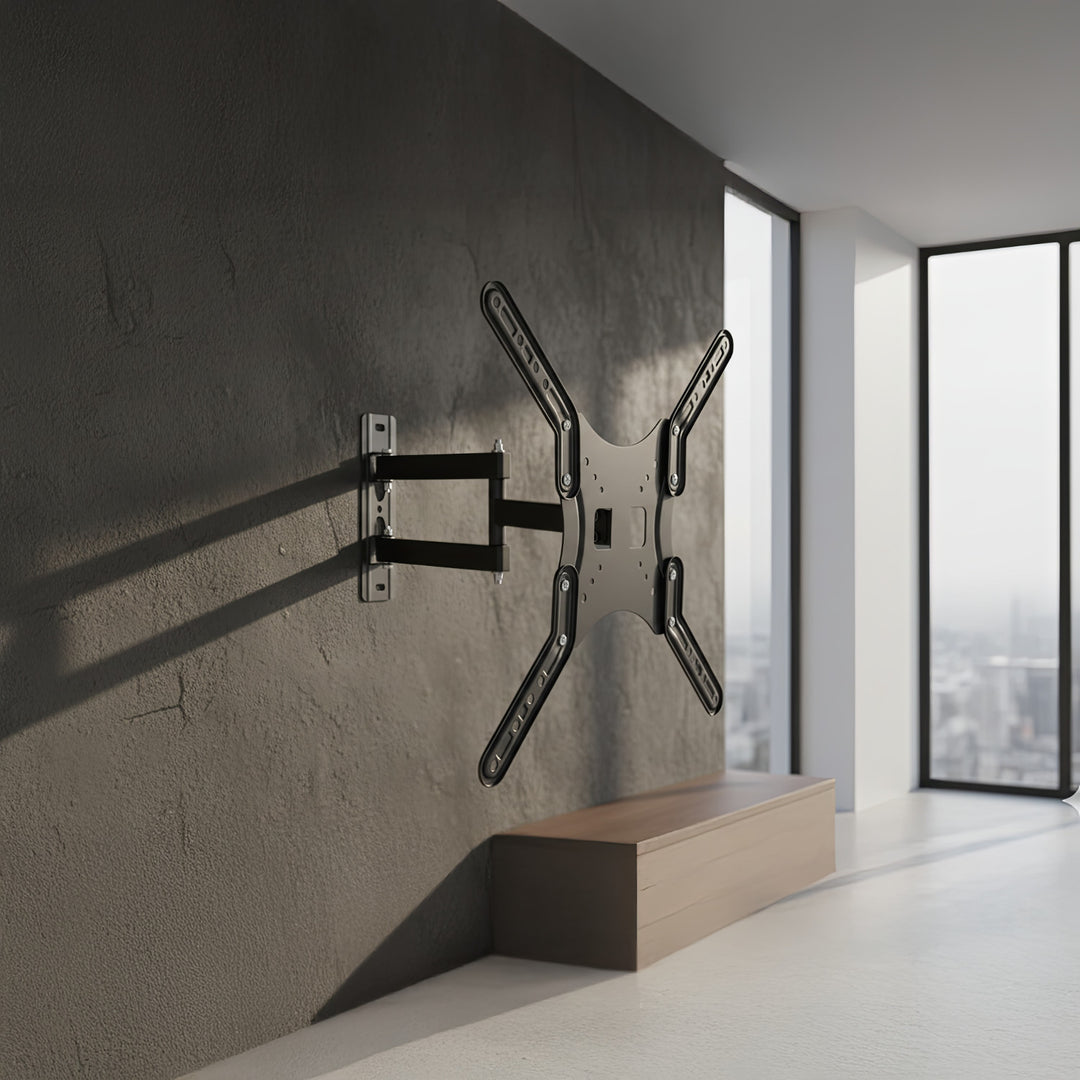 Věšák pro televizor nebo monitor 13-55" 30kg universální Maclean MC-759 černý max vesa 400x400