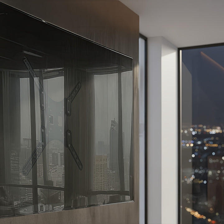 Věšák pro televizor nebo monitor 13-55" 30kg universální Maclean MC-759 černý max vesa 400x400