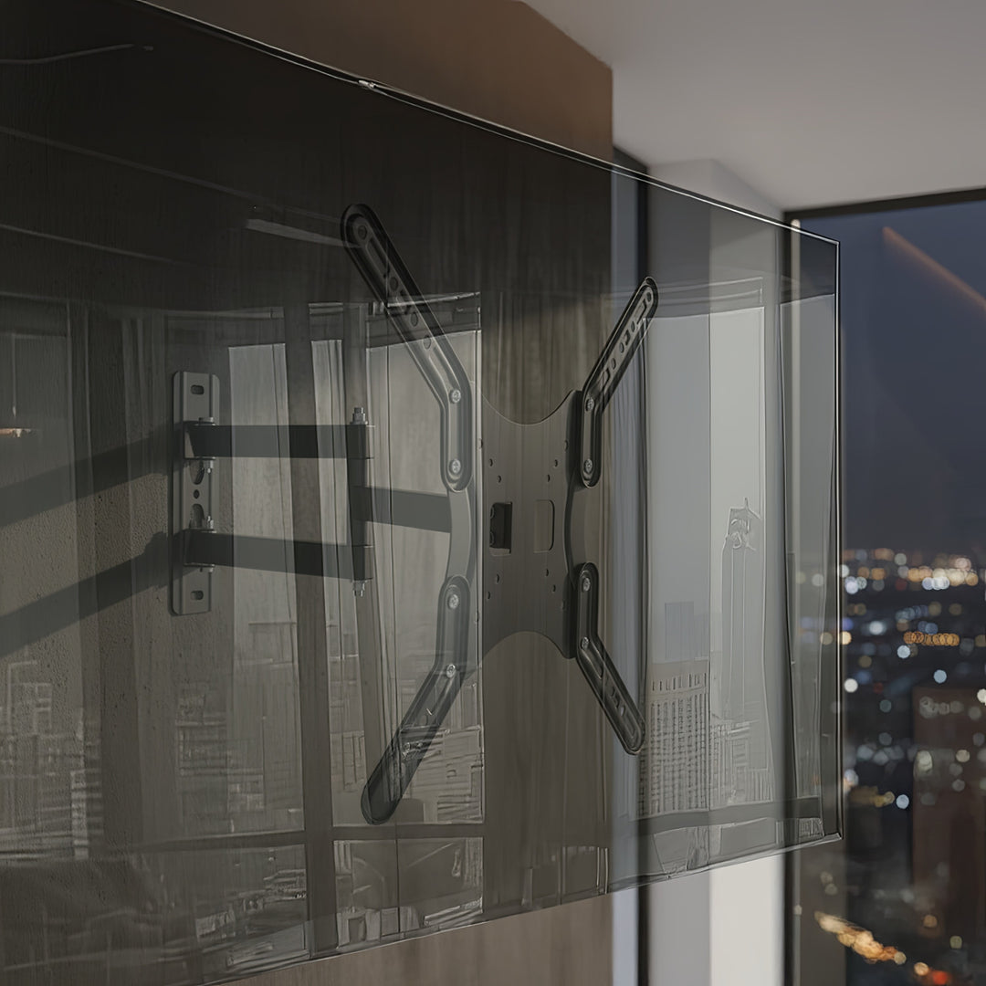 Věšák pro televizor nebo monitor 13-55" 30kg universální Maclean MC-759 černý max vesa 400x400