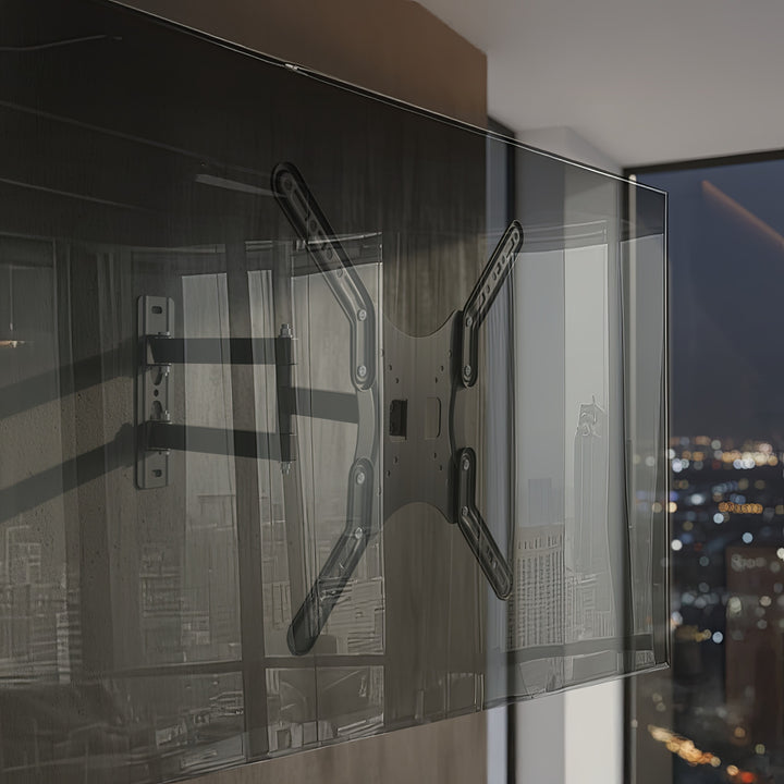 Věšák pro televizor nebo monitor 13-55" 30kg universální Maclean MC-759 černý max vesa 400x400