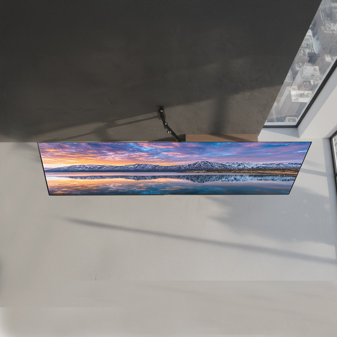 Věšák pro televizor nebo monitor 13-55" 30kg universální Maclean MC-759 černý max vesa 400x400