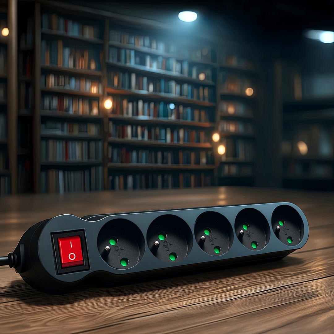 Napájecí lišta Maclean Energy MCE183 Prodlužovací kabel s 5 zásuvkami a vypínačem