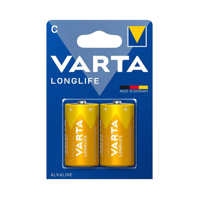 2x alkalické baterie Varta R-14 LR14 C 1,5 V blistr