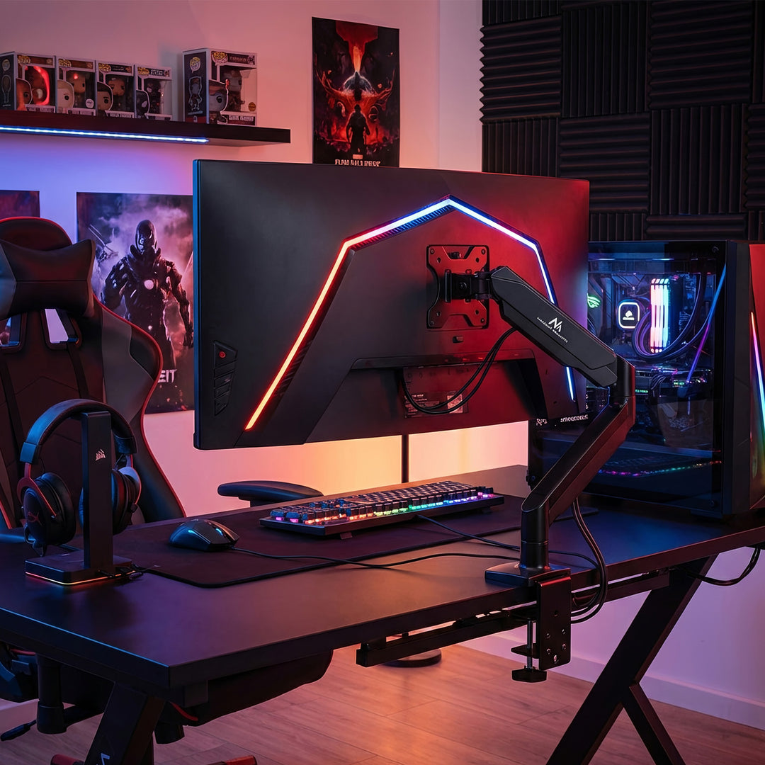 Držák pro monitor otočný na stůl LCD MC-775 s plynovou pružinou 17 "-32" 8 kg