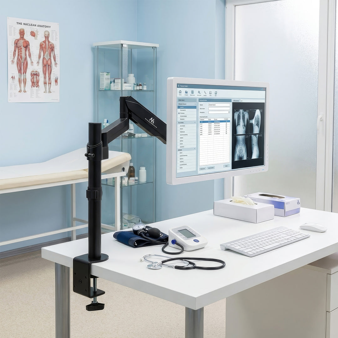 Držák pro monitor otočný na stůl LCD MC-775 s plynovou pružinou 17 "-32" 8 kg