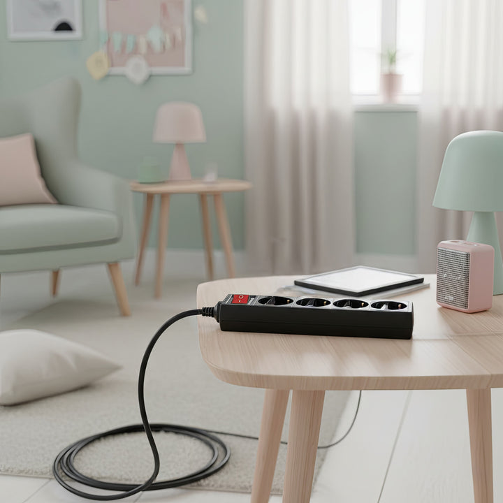 Prodlužovací kabel Extension 4 zásuvky  5 m  německý typ  Maclean MCE194G 3500