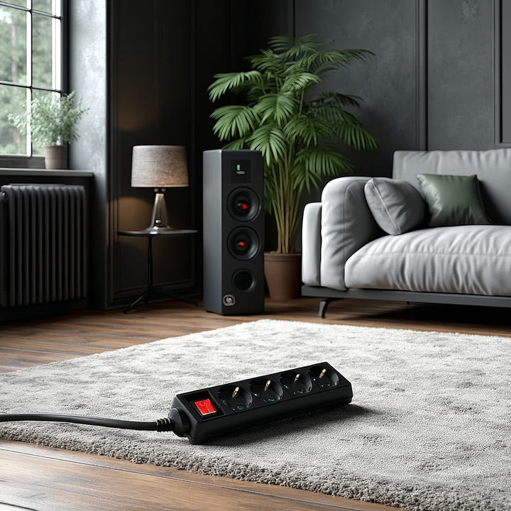 Prodlužovací kabel Extension 4 zásuvky  5 m  německý typ  Maclean MCE194G 3500