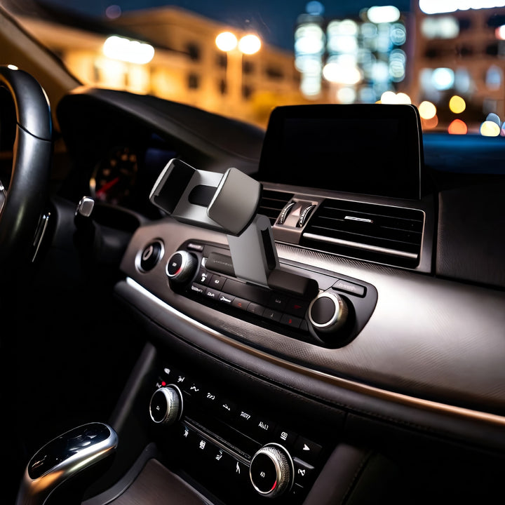 Univerzální držák mobilního telefonu do auta s jednoduchou instalací do slotu pro CD téměř ve všech vozech