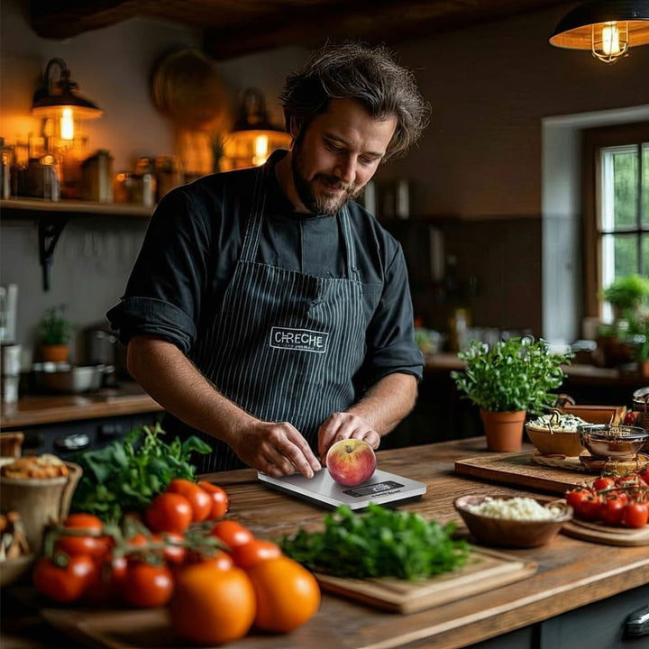 Digitální kuchyňská váha GreenBlue GB170 z nerezové oceli s funkcí dovažování a časovače až do 5 kg