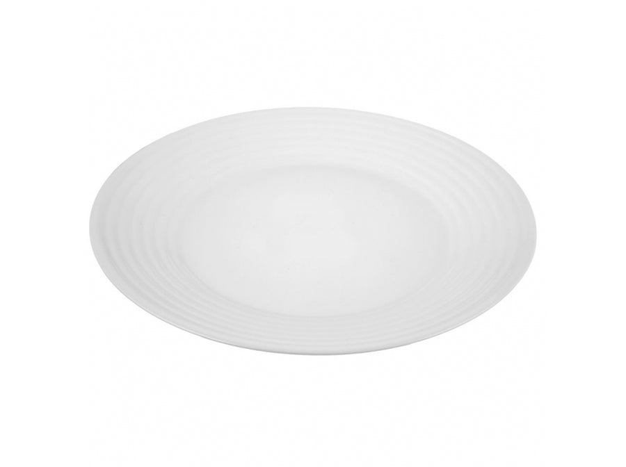 Kulatý jídelní talíř 25 cm Luminarc Harena Bílé nádobí