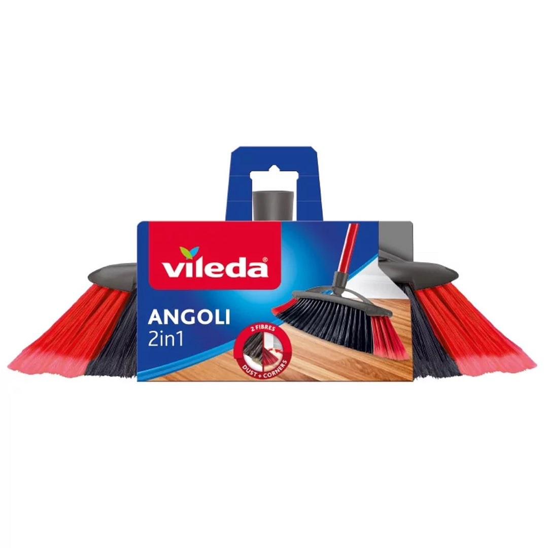 Vileda XXL Smeták VILEDA 2v1 XXL dva typy štětin sada s tyči 2 v 1