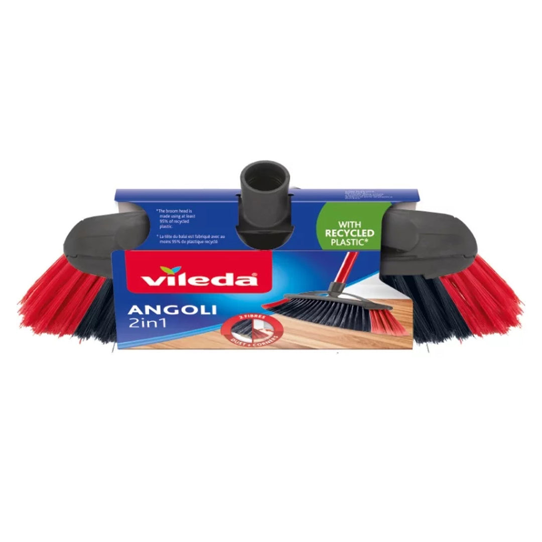 Vileda XXL Smeták VILEDA 2v1 XXL dva typy štětin sada s tyči 2 v 1