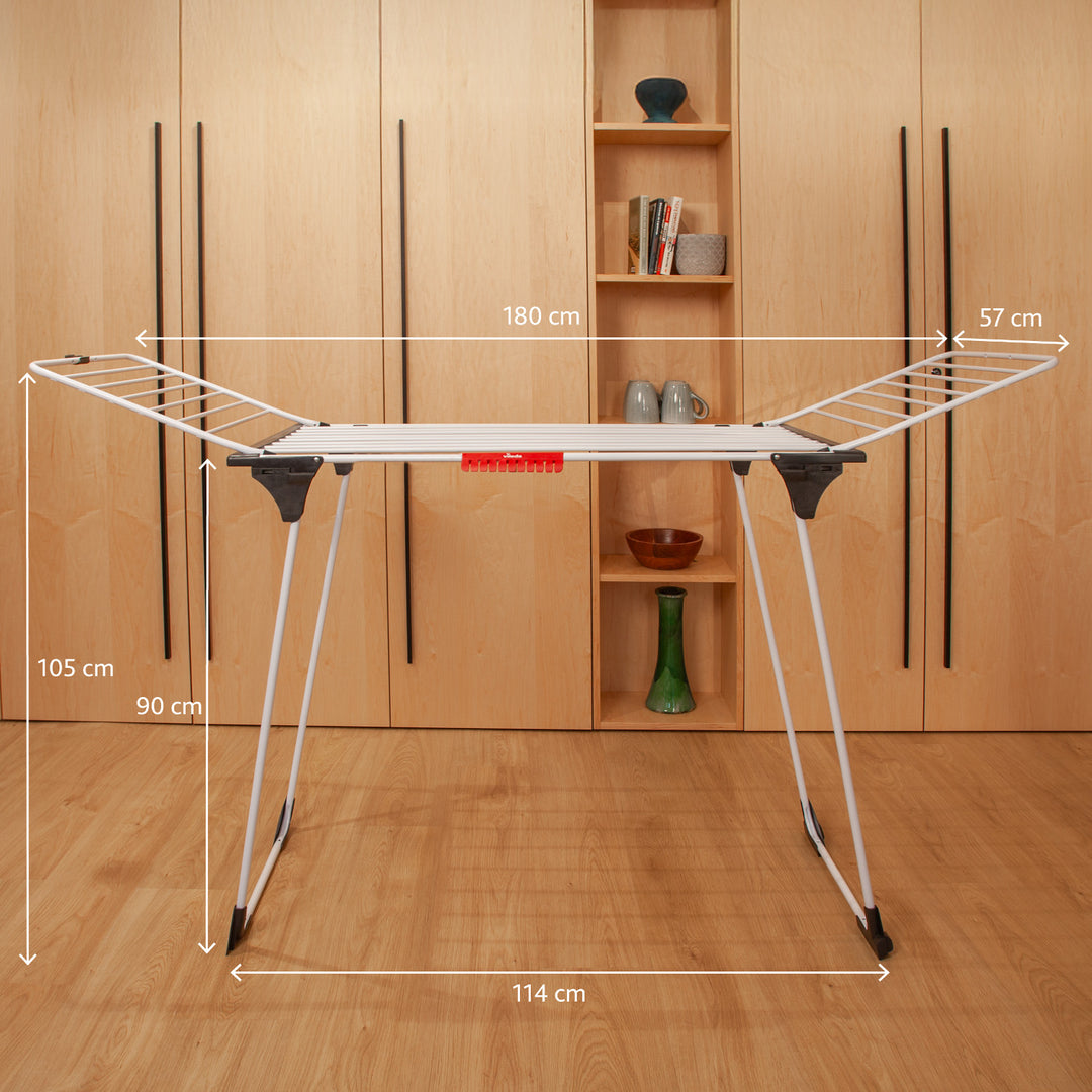 Stojanový sušák na prádlo Vileda King s tlustými hliníkovými šňůrami