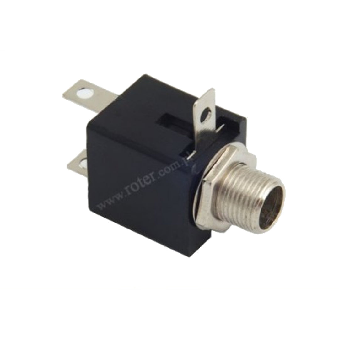 6,3 mm konektor jack montáž stereo plastové pouzdro