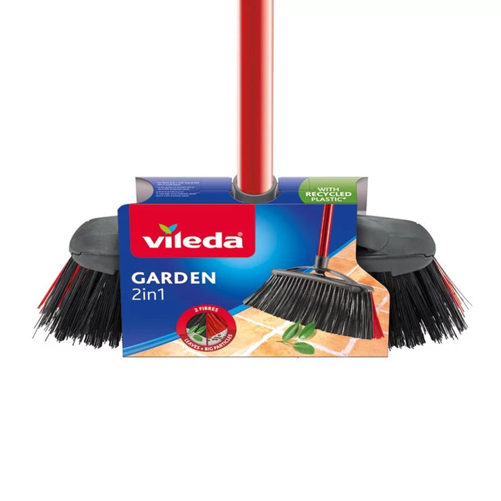 Venkovní kartáč Vileda s tyčí Garden 2v1