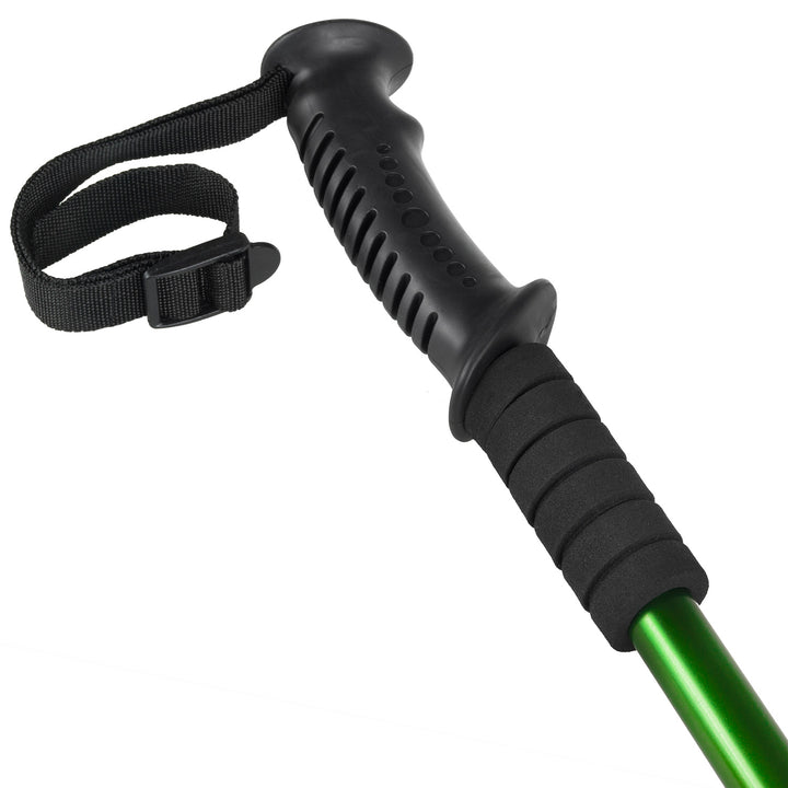 Hliníkové teleskopické hole pro nordic walking, 65–135 cm, zelené