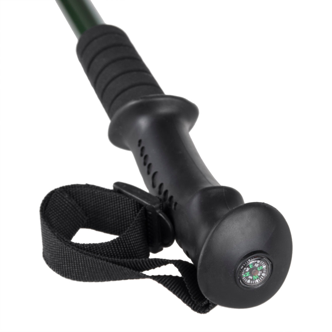 Hliníkové teleskopické hole pro nordic walking, 65–135 cm, zelené