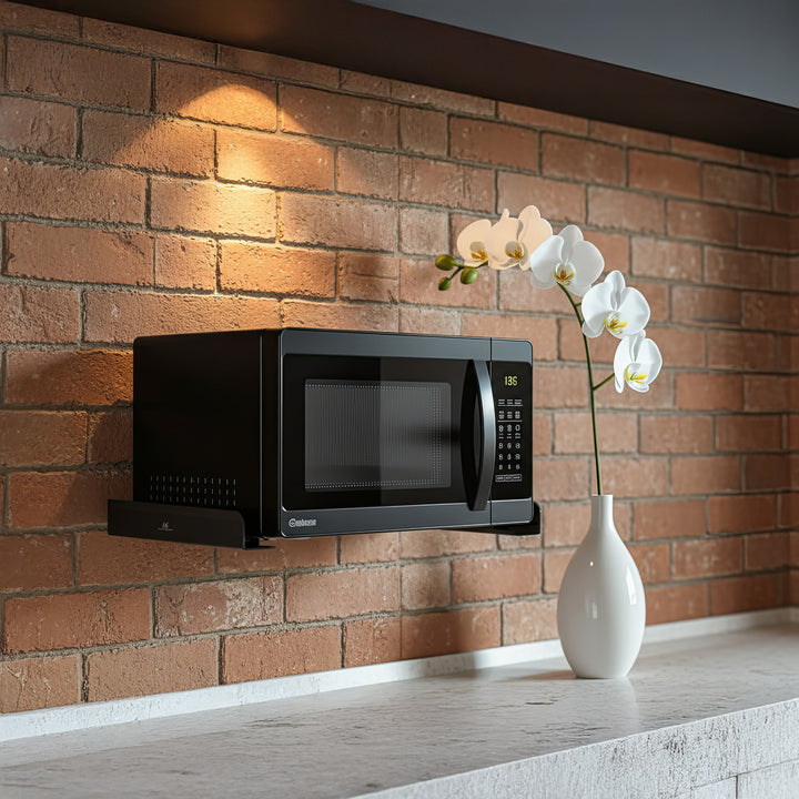 Univerzální držák pro mikrovlnnou troubu Maclean MC-807 až do 35 kg - černý