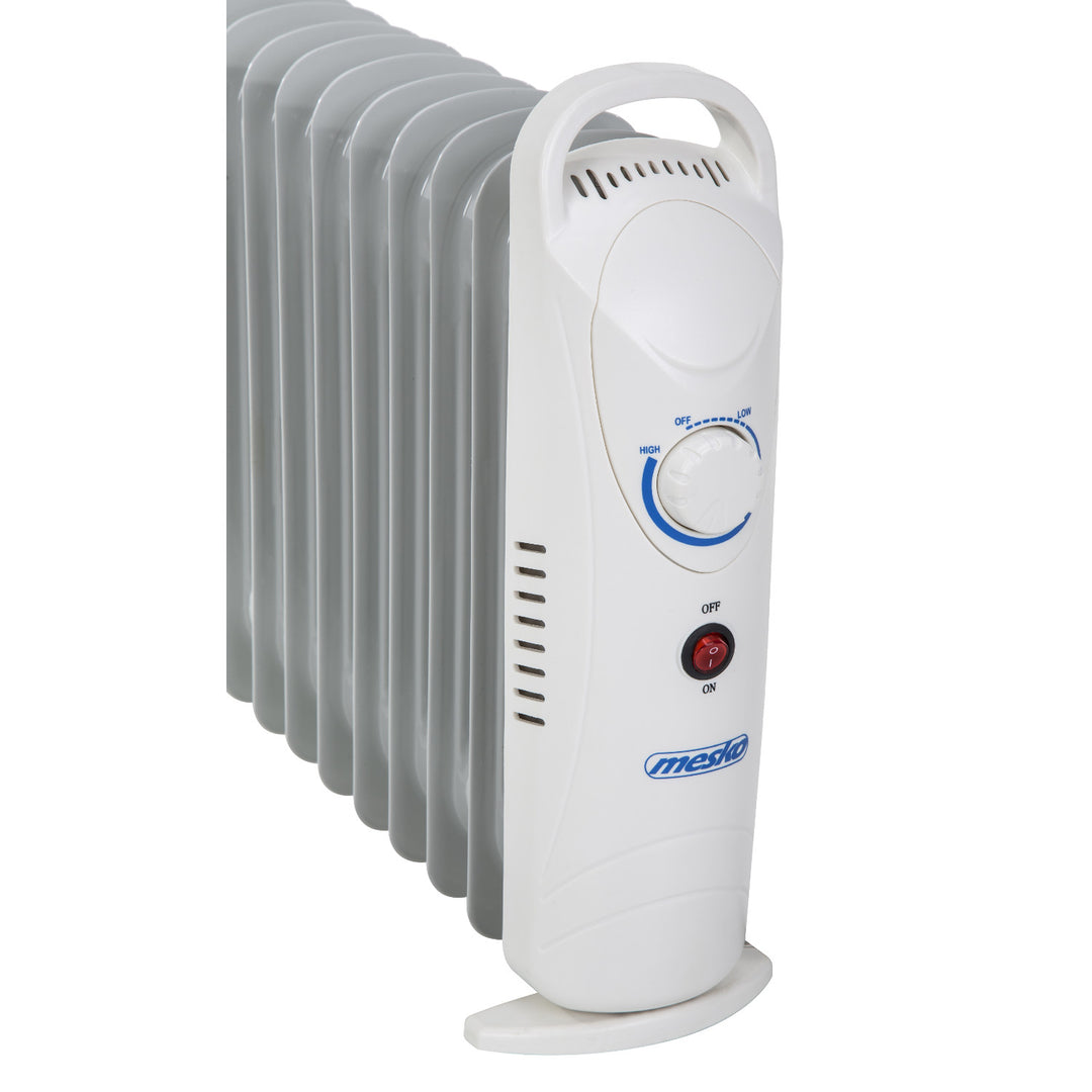 Olejový ohřívač Mesko, 9 žeber, 1000W, regulace teploty, šedý, MS 7805