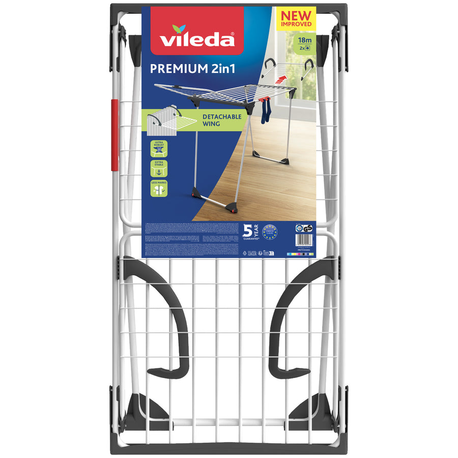 Sušák na prádlo Vileda Premium 2v1 s blokádou křídel