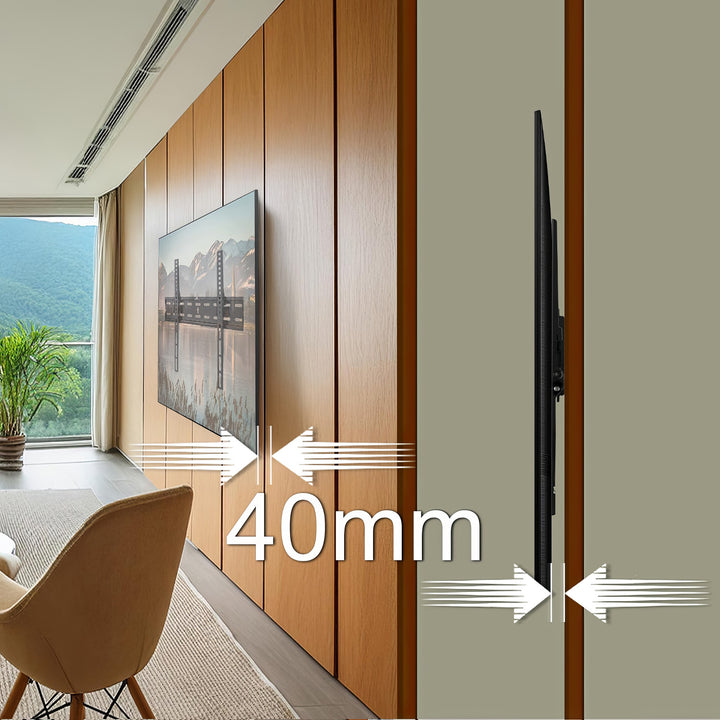 TV držák 26-55 "40 kg univerzální Maclean MC-862 černý max vesa 400x400